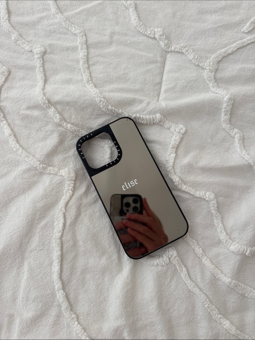 Custom Reflective Black Mirror Phone Case